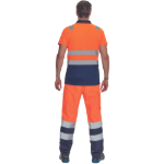 Obrázek z Cerva CADIZ HV Pánská polokošile oranžová / navy 