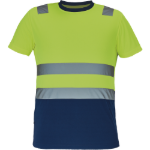 Obrázek z Cerva MONZON HV Pánské tričko žluté / navy 