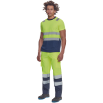 Obrázek z Cerva MONZON HV Pánské tričko žluté / navy 