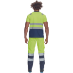 Obrázek z Cerva MONZON HV Pánské tričko žluté / navy 