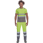 Obrázek z Cerva MONZON HV Pánské tričko žluté / šedé 