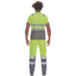 Obrázek z Cerva MONZON HV Pánské tričko žluté / šedé 