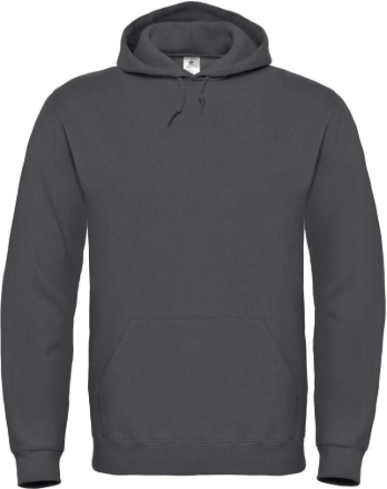 Obrázek B&C 80/20 Pánská mikina s kapucí anthracite