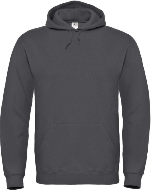 Obrázek z B&C 80/20 Pánská mikina s kapucí anthracite 