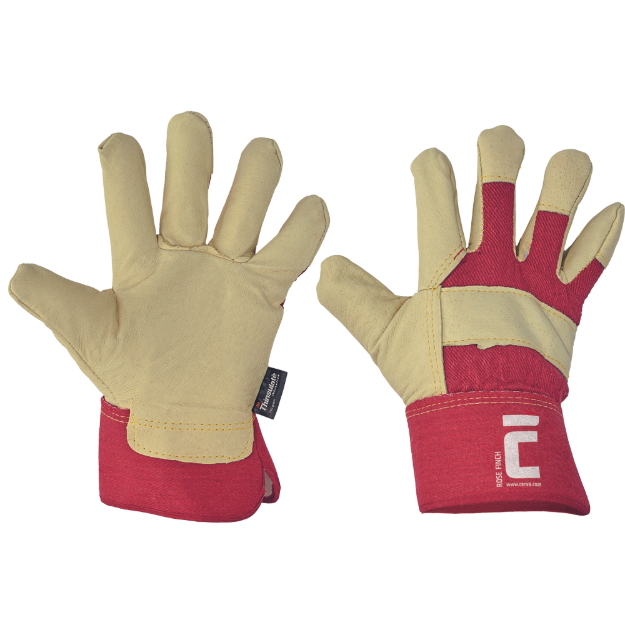 Obrázek z Cerva ROSE FINCH Pracovní rukavice červená - zimní 