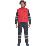Obrázek z Cerva TRITON Pracovní zateplená vesta červená 