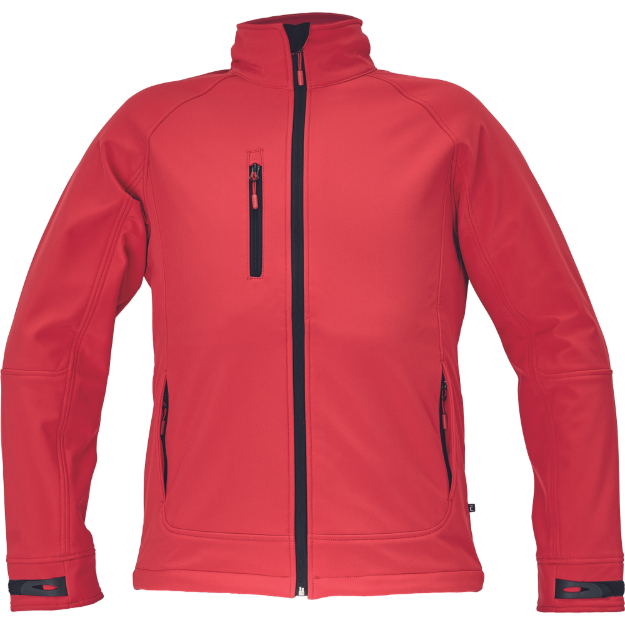 Obrázek z Cerva CHITRA Pánská softshellová bunda červená 