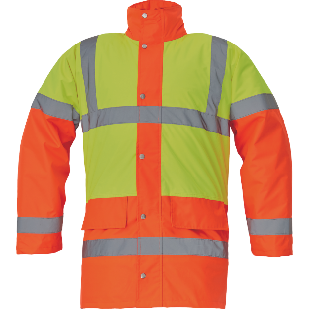 Obrázek z Cerva SEFTON Reflexní bunda žlutá / oranžová - zimní 