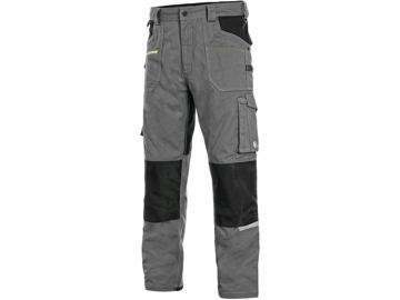 Obrázek CXS STRETCH Montérkové kalhoty šedo-černé zkrácené