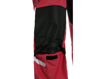 Obrázek z CXS STRETCH Pracovní kalhoty s laclem červeno-černé 