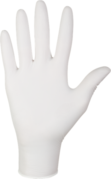 Obrázek z MERCATOR nitrylex® classic white jednorázové rukavice 