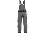 Obrázek z CXS STRETCH Pracovní kalhoty s laclem šedo-černé 