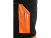 Obrázek z CXS SIRIUS BRIGHTON Pracovní kalhoty s laclem černo-oranžová 