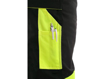 Obrázek z CXS SIRIUS BRIGHTON Pracovní kalhoty s laclem černo-žlutá 