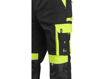 Obrázek z CXS SIRIUS BRIGHTON Pracovní kalhoty do pasu černo-žlutá zimní 