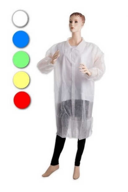 Obrázek z PD-VELCRO-W Jednorázový plášť na suchý zip 