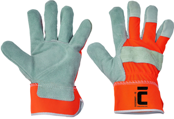 Obrázek Cerva CASSOWARY Pracovní rukavice HV oranžová - 72 párů