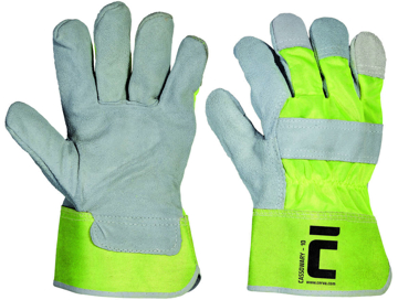 Obrázek Cerva CASSOWARY Pracovní rukavice HV žlutá - 72 párů