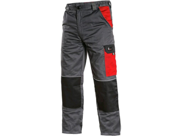 Obrázek CXS PHOENIX CEFEUS Pracovní kalhoty šedo-červené