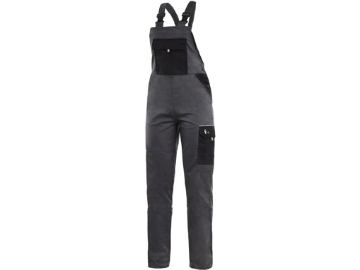 Obrázek z CXS PHOENIX HEKATE Dámské pracovní kalhoty s laclem šedo / černé 
