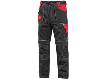 Obrázek CXS ORION TEODOR Pracovní kalhoty černo / červená