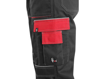 Obrázek z CXS ORION TEODOR Pracovní kalhoty černo / červená 