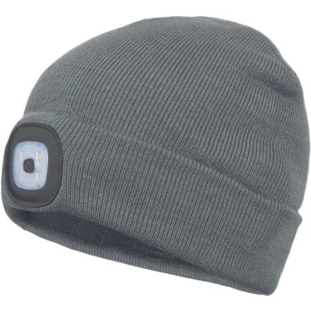 Obrázek Cerva DEEL LED čepice s lampou šedá