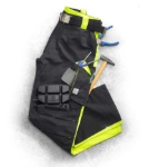 Obrázek z ARDON®NEON Zimní kalhoty do pasu černo-žluté 