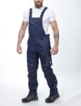 Obrázek z ARDON®SUMMER Pracovní kalhoty s laclem tmavě modré prodloužené 