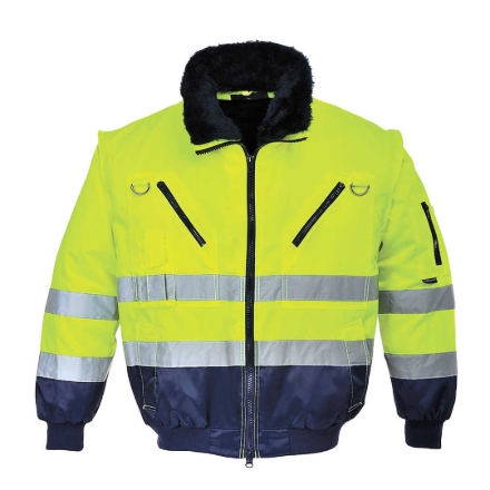 Obrázek Portwest PJ50 PILOT HI-VIS Reflexní bunda žlutá/tmavě modrá 3v1 - zimní