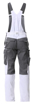 Obrázek z ARDON®SUMMER Pracovní kalhoty s laclem bílé prodloužené 