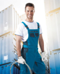 Obrázek z ARDON®VISION  Pracovní kalhoty s laclem modré zkrácené 