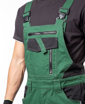 Obrázek z ARDON®VISION  Pracovní kalhoty s laclem zelené zkrácené 