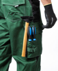 Obrázek z ARDON®VISION  Pracovní kalhoty s laclem zelené zkrácené 