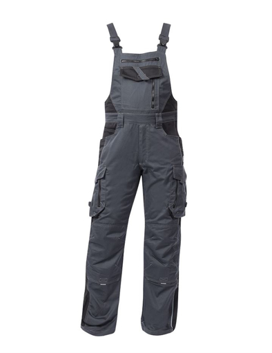 Obrázek z ARDON®VISION  Pracovní kalhoty s laclem tmavě šedé zkrácené 