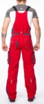 Obrázek z ARDON®VISION  Pracovní kalhoty s laclem prodloužené červené 