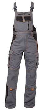Obrázek ARDON®VISION  Pracovní kalhoty s laclem šedá prodloužené
