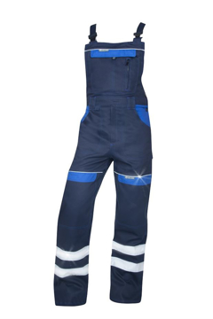 Obrázek ARDON®COOL TREND Reflexní kalhoty s laclem tmavě modré- světle modré