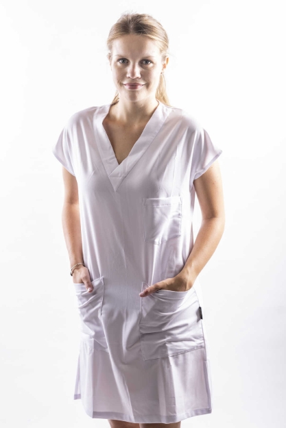 Obrázek z REFLI Dámské zdravotnické šaty bílé 