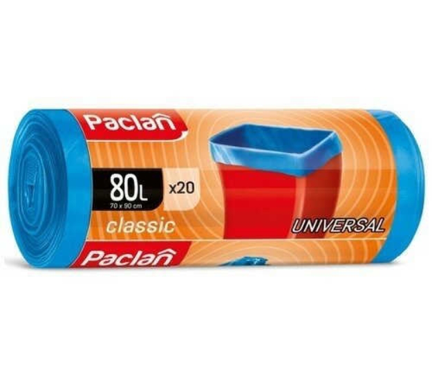 Obrázek z PACLAN CLASSIC 80L pytle na odpad 20ks/role 