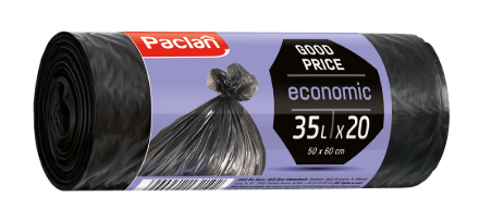Obrázek PACLAN pytle na odpad Economic 35L, role/20ks