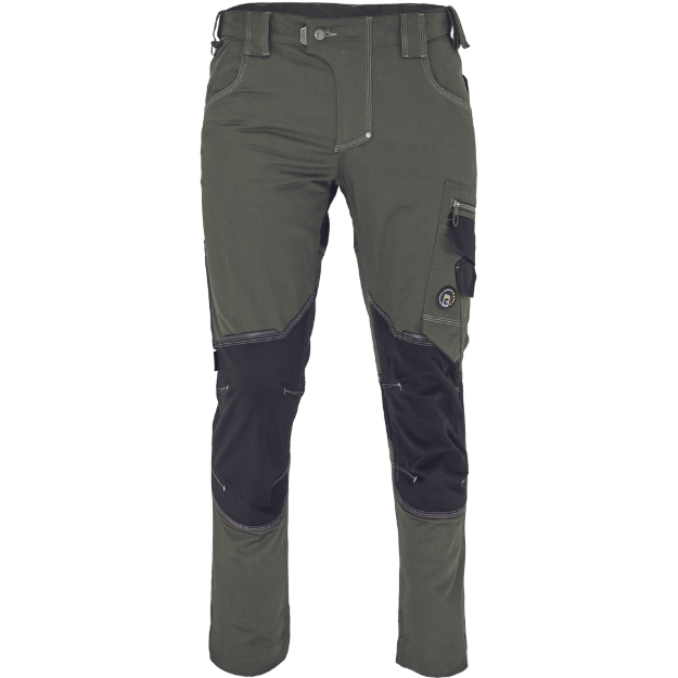 Obrázek z Cerva NEURUM CLASSIC Pracovní kalhoty do pasu olivová 
