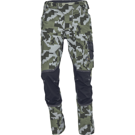Obrázek Cerva NEURUM CAMOUFLAGE Pracovní kalhoty do pasu olivová