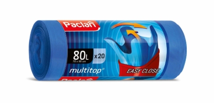 Obrázek PACLAN MULTITOP 80L Pytle do koše 20ks/role