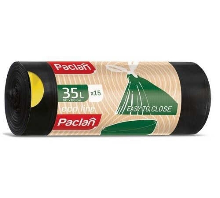 Obrázek PACLAN ECO LINE 35 L Pytle do Koše 15ks/role