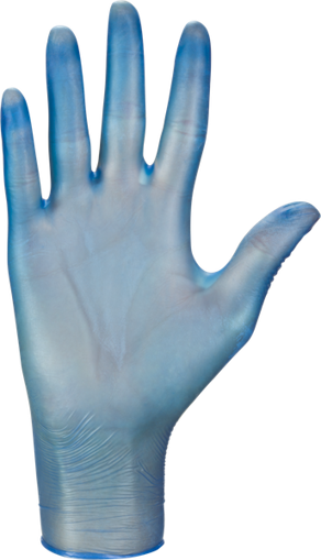 Obrázek z MERCATOR® simple vinyl (PF blue ) jednorázové rukavice 