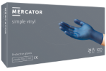 Obrázek z MERCATOR® simple vinyl (PF blue ) jednorázové rukavice 