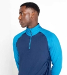 Obrázek z DARE2B Elite/Edit DPL003 Elastická mikina s 1/4 zipem modrá 