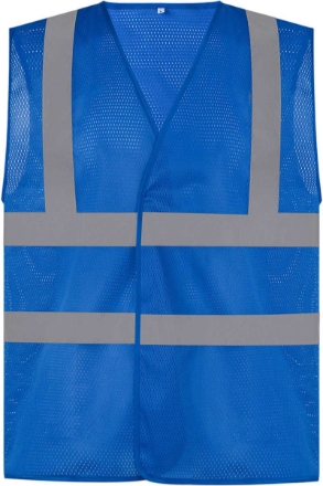 Obrázek YOKO Hi-Vis síťovaná bezpečnostní vesta royal blue