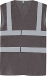 Obrázek z YOKO Hi-Vis síťovaná bezpečnostní vesta šedá 